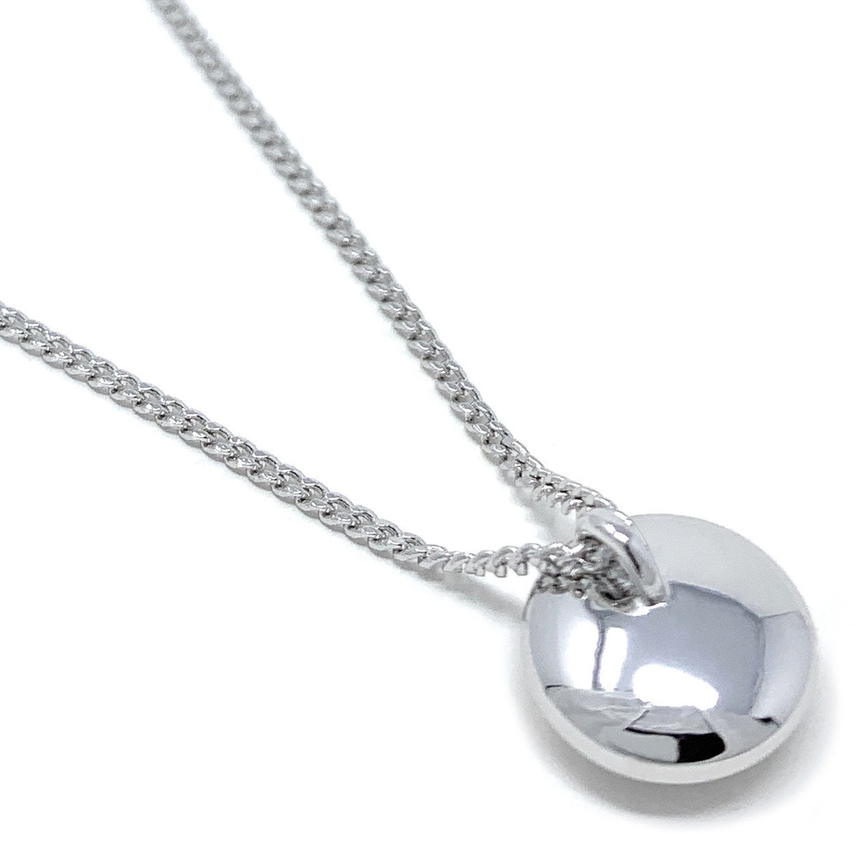 Halo Pave Pendant Necklace with Black Diamond Round Crystals from Swarovski Silver Toned Rhodium Plated - Ed Heart